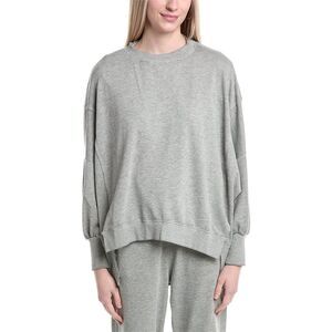 Labiz Womens Extreme Dolman Sleeve Sweatshirt, Gray